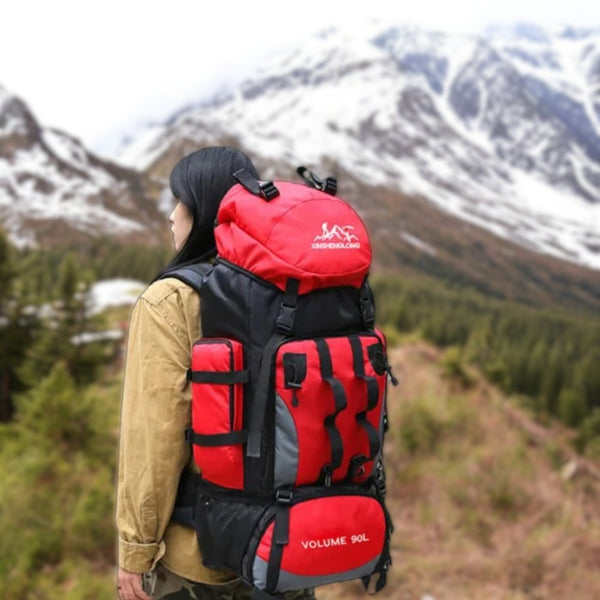 Sac à dos randonnée femme 90l étanche pour camping et trekking