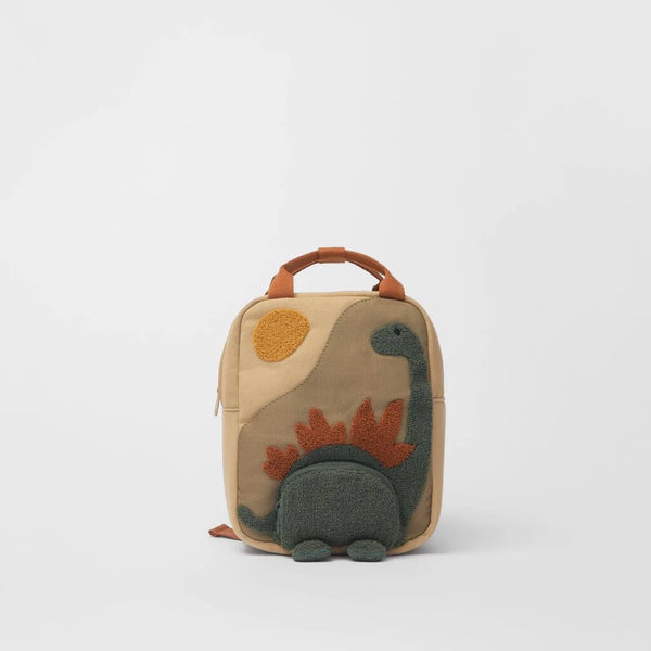 Petit sac à dos avec motif de dinosaure brodé pour enfant