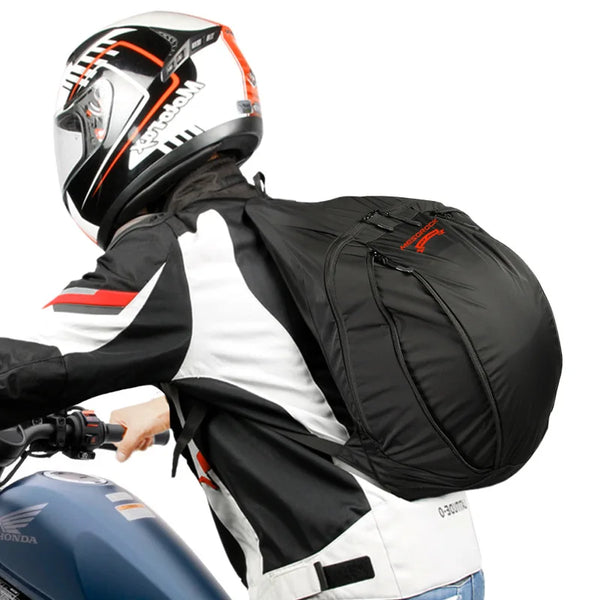 Sac à dos moto étanche léger pour casque et équipement, confort et praticité