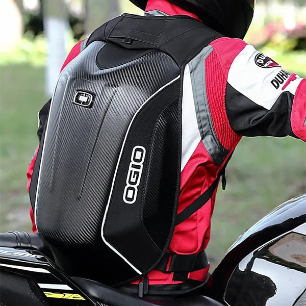 Sac à dos moto extensible et imperméable pour casque et ordinateur, confort pratique