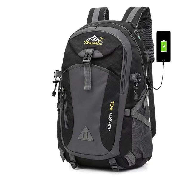 Sac à dos sport homme anti-vol multipoches étanche pour randonnée ou voyages